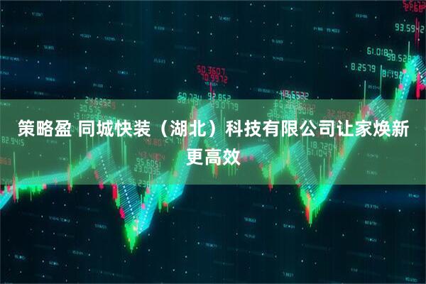 策略盈 同城快装(湖北)科技有限公司让家焕新更高效