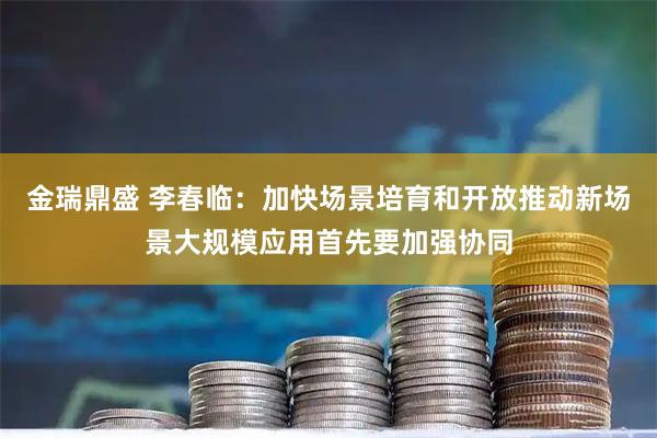 金瑞鼎盛 李春临:加快场景培育和开放推动新场景大规模应用首先要加强协同